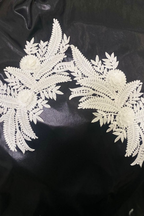 3 Boyutlu Aplik Yaka Dantel A Kalite 25'li Paket