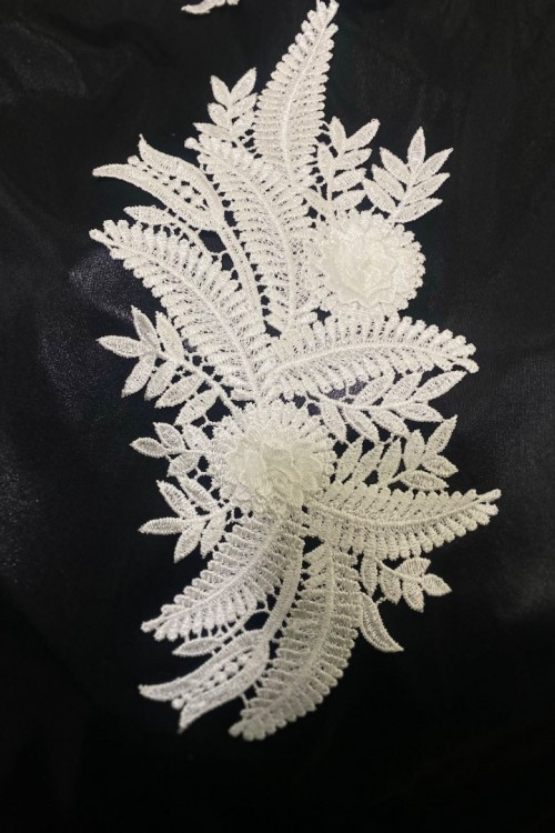 3 Boyutlu Aplik Yaka Dantel A Kalite 25'li Paket